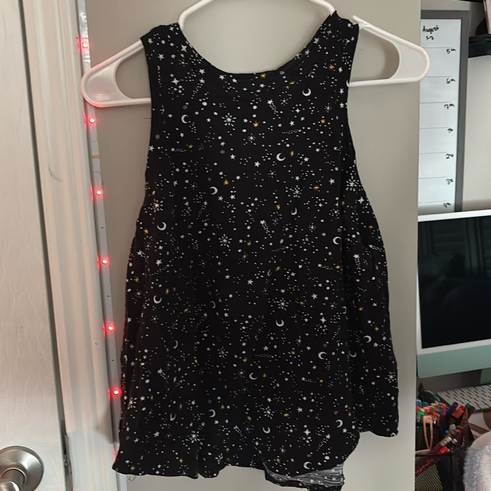 Black and White stars tank top
